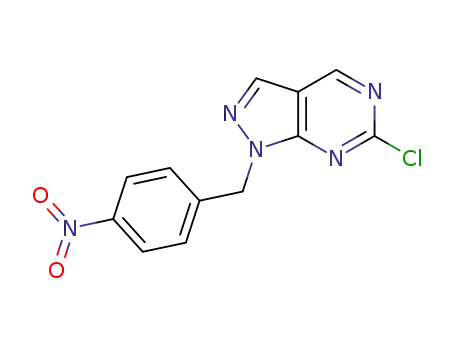 6-chloro-1-(4-nitrobenzyl)-1H-pyrazolo[3,4-d]pyrimidine