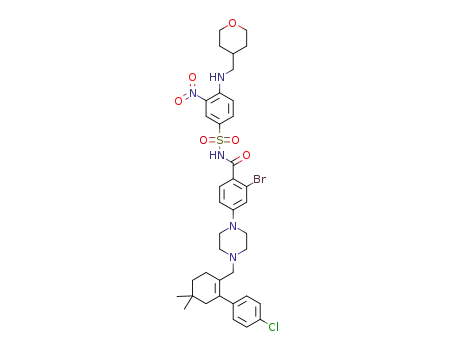 2-bromo-4-(4-((2-(4-chlorophenyl)-4,4-dimethylcyclohex-1-enyl)methyl)piperazin-1-yl)-N-(3-nitro-4-((tetrahydro-2H-pyran-4-yl)methylamino)phenylsulfonyl)benzamide