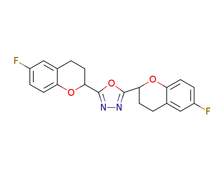 2,5-bis(6-fluoro-3,4-dihydro-2H-chromen-2-yl)-1,3,4-oxadiazole