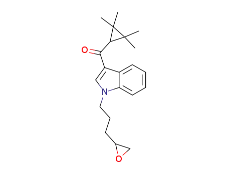 (1-(3-(oxiran-2-yl)propyl)-1H-indol-3-yl)(2,2,3,3-tetramethylcyclopropyl)methanone