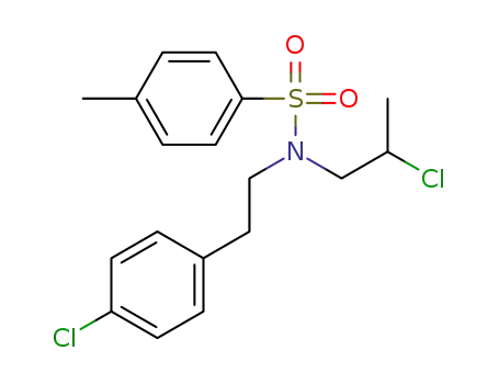 N-(2-(4-chlorophenyl)ethyl)-4-methyl-N-(2-chloropropyl)benzenesulfonamide
