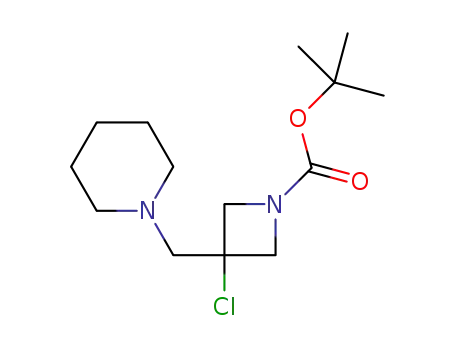 tert-butyl 3-chloro-3-(piperidin-1-ylmethyl)azetidine-1-carboxylate