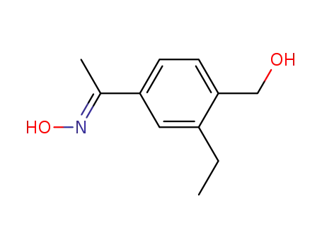 (E)-1-(3-ethyl-4-(hydroxymethyl)phenyl)ethan-1-one oxime