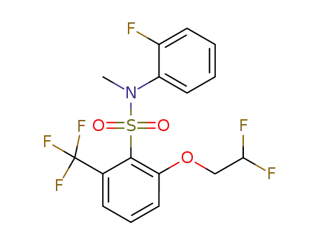 2-(2,2-difluoroethoxy)-N-(2-fluorophenyl)-N-methyl-6-(trifluoromethyl)benzenesulfonamide