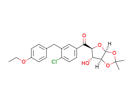 (4-chloro-3-(4-ethoxybenzyl)phenyl)((3aS,5S,6S,6aS)-6-hydroxy-2,2-dimethyltetrahydrofuro[2,3-d][1,3]dioxol-5-yl)methanone