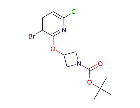tert-butyl 3-((3-bromo-6-chloropyridin-2-yl)oxy)azetidine-1-carboxylate