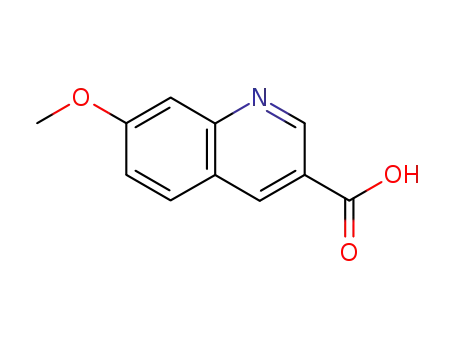 Molecular Structure of 474659-26-2 (3-Quinolinecarboxylicacid,7-methoxy-(9CI))