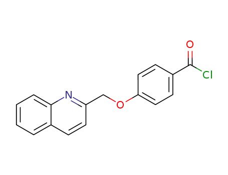 4-(quinolin-2-ylmethyloxy)benzoyl chloride