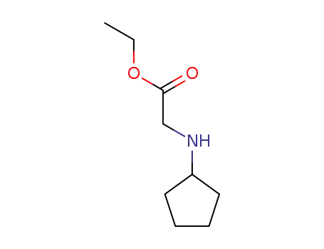 Molecular Structure of 89479-61-8 (Glycine, N-cyclopentyl-, ethyl ester)