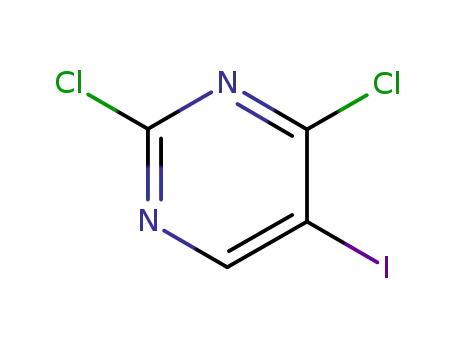 Molecular Structure of 13544-44-0 (2, 4-DICHLORO-5-IODOPYRIMIDINE)