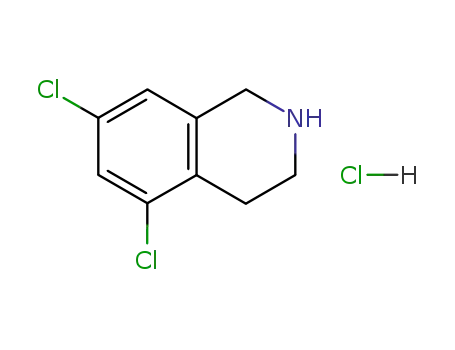 Molecular Structure of 73075-47-5 (5,7-Di-Chloro-1,2,3,4-tetrahydroisoquinoline HCL)