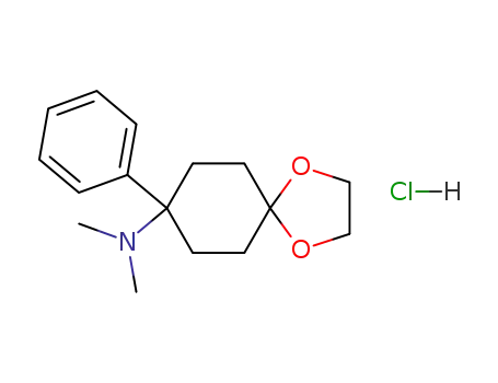 4-dimethylamino-4-phenylcyclohexanone, ethylene ketal hydrochloride
