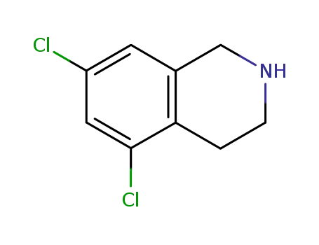 Molecular Structure of 89315-56-0 (5,7-dichloro-1,2,3,4-tetrahydroisoquinoline)
