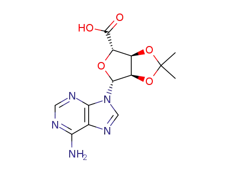 Molecular Structure of 19234-66-3 (2',3'-O-ISOPROPYLIDENE-ADENOSINE-5'-CARBOXYLIC ACID)