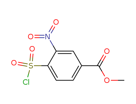 Benzoic acid, 4-(chlorosulfonyl)-3-nitro-, methyl ester