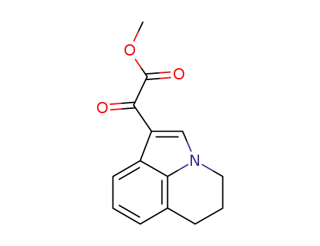 Molecular Structure of 345264-02-0 ((5,6-dihydro-4H-pyrrolo[3,2,1-ij]quinolin-1-yl)-oxo-acetic acid Methyl ester, (5,6-dihydro-4H-pyrrolo[3,2,1-ij]quinolin-1-yl)-oxoacetic acid Methyl ester)