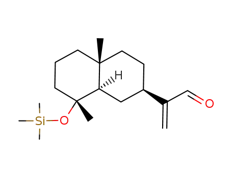 2-((2R,4aR,8R,8aR)-4a,8-Dimethyl-8-trimethylsilanyloxy-decahydro-naphthalen-2-yl)-propenal