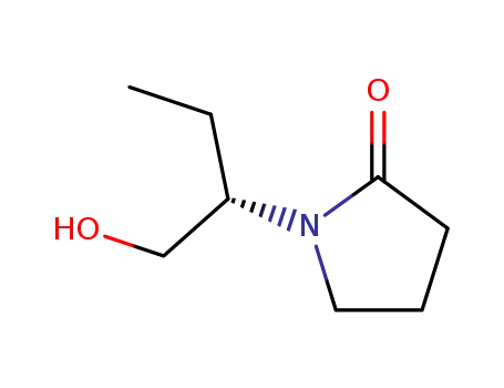Molecular Structure of 909566-58-1 (1-[(1S)-1-(Hydroxymethyl)propyl]-2-pyrrolidinone)