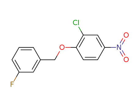 Molecular Structure of 443882-99-3 (3-Chloro-4-(3-fluorobenzyloxy)nitrobenzene)