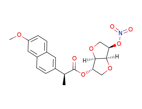 (2R)-7-(nitrooxy)-4,8-dioxabicyclo(3.3.0)oct-2-yl(2S)-2-(6-methoxy (2-naphthyl)) propanoate