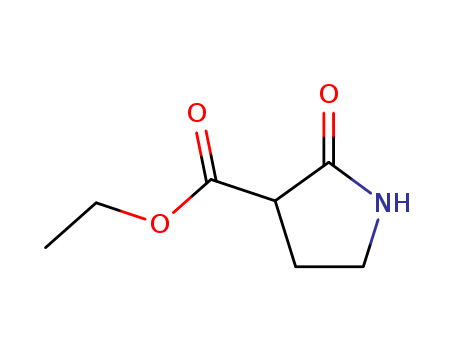 2-oxopyrrolidine-3-carboxylic acid ethyl ester, ethyl 2-oxo-3-pyrrolidinecarboxylate, ethyl 2-oxopyrrolidine-3-carboxylate, 2-carboethoxy-2-pyrrolidone, 2-oxo-pyrrolidine-3-carboxylic acid ethyl ester