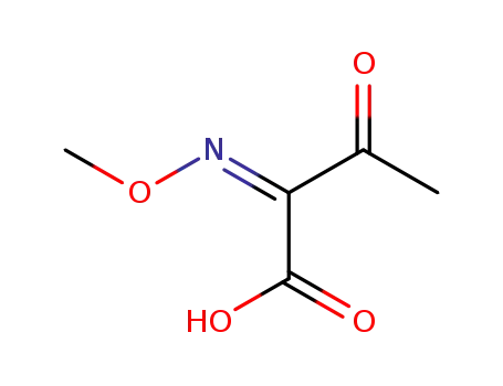 Molecular Structure of 77361-12-7 (Butanoic acid, 2-(methoxyimino)-3-oxo-, (Z)-)