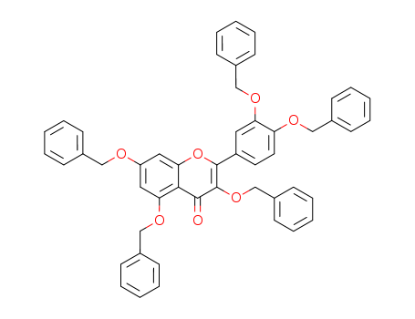 2-[3,4-BIS(PHENYLMETHOXY)PHENYL]-3,5,7-TRIS(PHENYLMETHOXY)CHROMEN-4-ON E