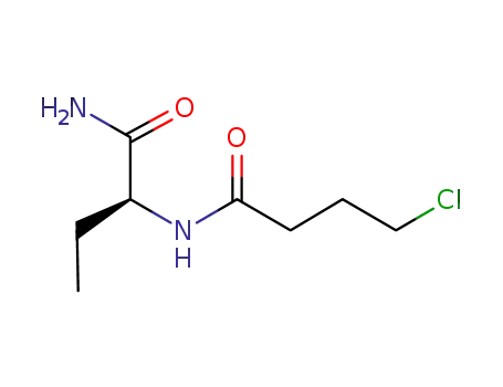 Molecular Structure of 102767-31-7 ((S)-N-(1-aMino-1-oxobutan-2-yl)-4-chlorobutanaMide)