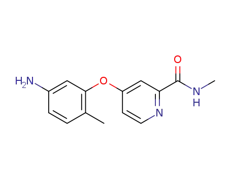 Molecular Structure of 284462-92-6 (2-Pyridinecarboxamide, 4-(5-amino-2-methylphenoxy)-N-methyl-)