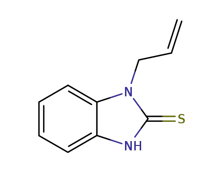 Molecular Structure of 87216-53-3 (2H-Benzimidazole-2-thione,1,3-dihydro-1-(2-propenyl)-(9CI))