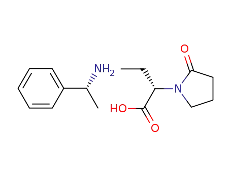 (S)-α-ethyl-2-oxo-1-pyrrolidineacetic acid (R)-α-methylbenzylamine salt