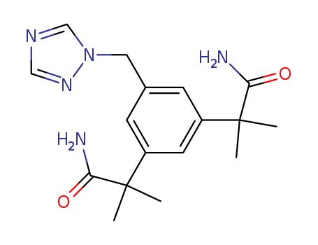 Anastrozole IMpurity (alfa1 , alfa1, alfa3, alfa3-TetraMethyl-5-(1H-1,2,4-triazol-1-ylMethyl)-1,3-BenzenediacetaMide) CAS No.120512-04-1