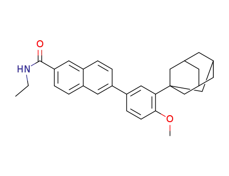 ethylamide of 6-[3-(1-adamantyl)-4-methoxyphenyl]2-naphthoic acid