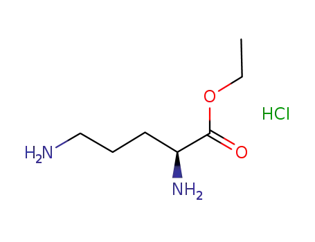 Molecular Structure of 94231-37-5 (ethyl L-ornithine monohydrochloride)
