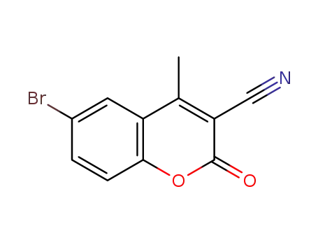 Molecular Structure of 56394-22-0 (6-BROMO-3-CYANO-4-METHYLCOUMARIN)