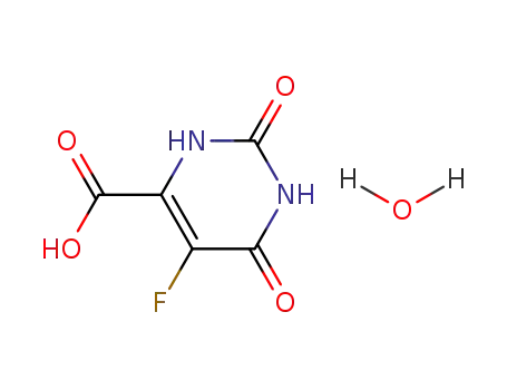 Molecular Structure of 220141-70-8 (5-FLUOROOROTIC ACID HYDRATE  98)