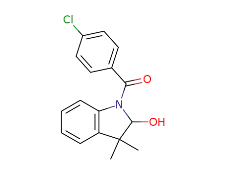 (4-chlorophenyl)(2-hydroxy-3,3-dimethyl-2,3-dihydroindol-1-yl)methanone