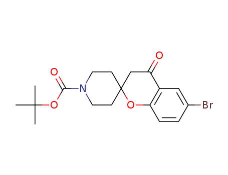 TERT-BUTYL6-BROMO-4-OXO-3,4-DIHYDRO-1'H-SPIRO[CHROMENE-2,4'-PIPERIDINE!-1'-CARBOXY