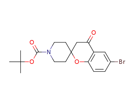 TERT-BUTYL6-BROMO-4-OXO-3,4-DIHYDRO-1'H-SPIRO[CHROMENE-2,4'-PIPERIDINE!-1'-CARBOXY                                                                                                                      