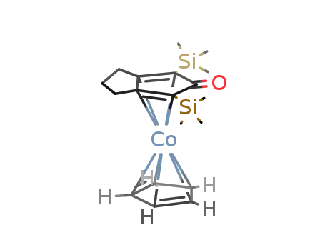 (η4-2,5-bis(trimethylsilyl)-3,4-cyclopentacyclopentadienone)(η5-cyclopentadienyl)cobalt