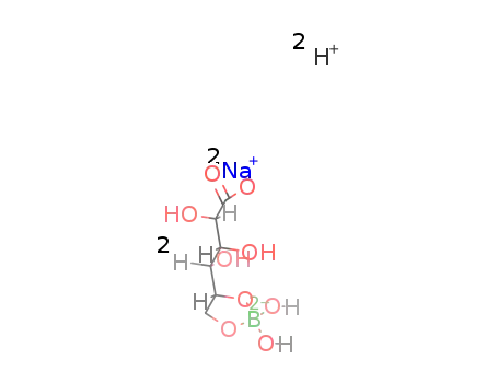 Dinatrium-dihydrogen-bis-{D-gluconato-(3-)-O(5),O(6)-dihydroxy}-borat(2-)
