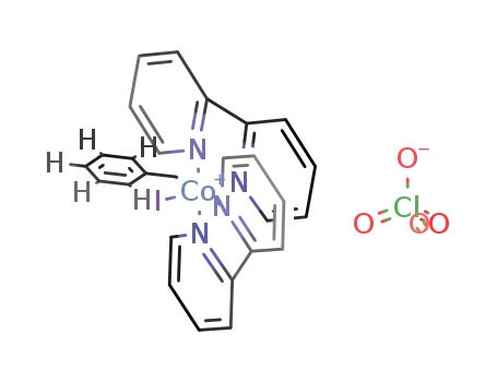 cis-benzyl iodo bis(2,2'-bipyridyl) cobalt(III) perchlorate