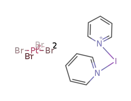 bis(pyridine)iodine(I) tetrabromoplatinate(II)