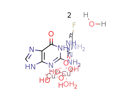 [Cu2(5-fluorocytosine)(guanine)(OH)4(H2O)]*2H2O