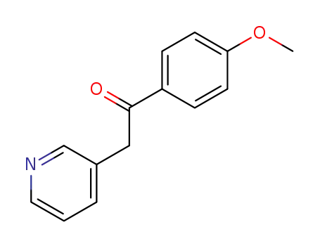 Molecular Structure of 52700-25-1 (1-(4-METHOXYPHENYL)-2-PYRIDIN-3-YL-ETHANONE)
