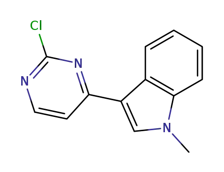 Molecular Structure of 1032452-86-0 (3-(2-chloropyriMidin-4-yl)-1-Methylindole)