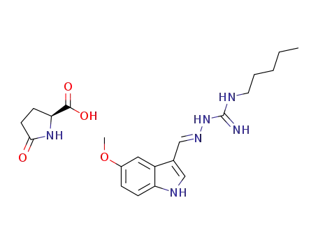 3-(5-methoxy-1H-indol-3-ylmethylene)-N-pentylcarbazimidamide pidolate