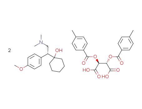 (R)-1-(2-(dimethylamino)-1-(4-methoxyphenyl)ethyl)cyclohexanol-hemi-D-di-p-toluoyltartrate