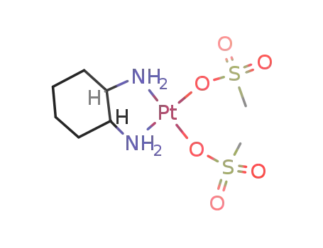 cis-bismethanesulphonato-trans-l-1,2-diaminocyclohexane platinum(II)