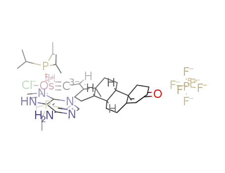 [OsHCl(7H-amino-adenine)(CCHC19H26O)(triisopropylphosphine)2]PF6